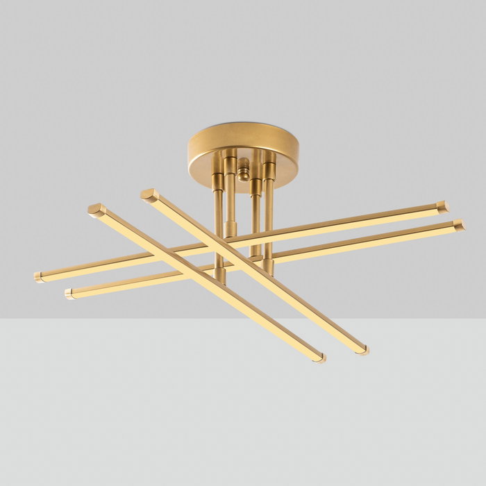 Opviq Lámpara de Araña 13664 Dorada Metal 61 cm Ancho Elegante Glamour para Salón Comedor Dormitorio